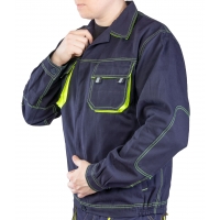 BRIXTON SPARK BLUZA ROBOCZA STAL GRANAT ŻÓŁTY