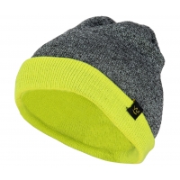 CZAPKA Z DZIANINY DUALCOLOR ŻÓŁTA